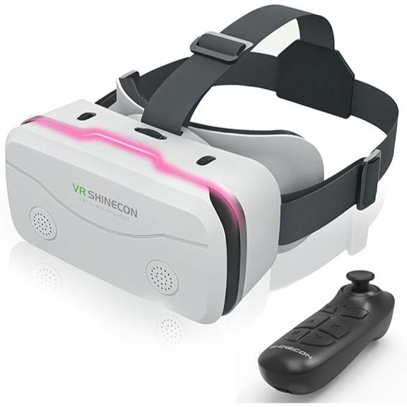 VR Headset with Bluetooth Controller & Adjustable Focus