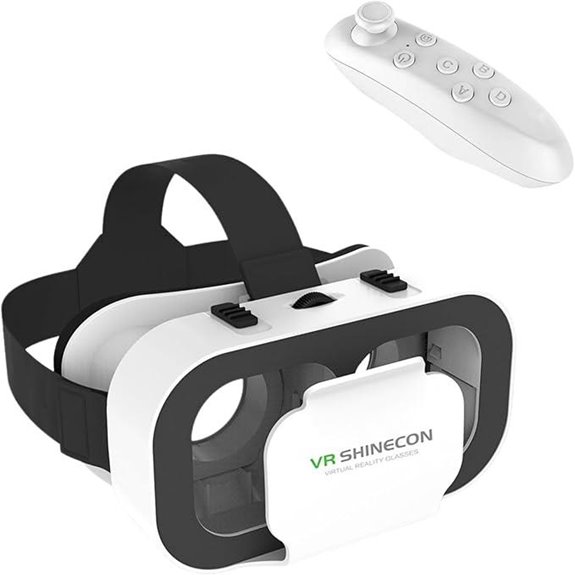 vr headset with controllers