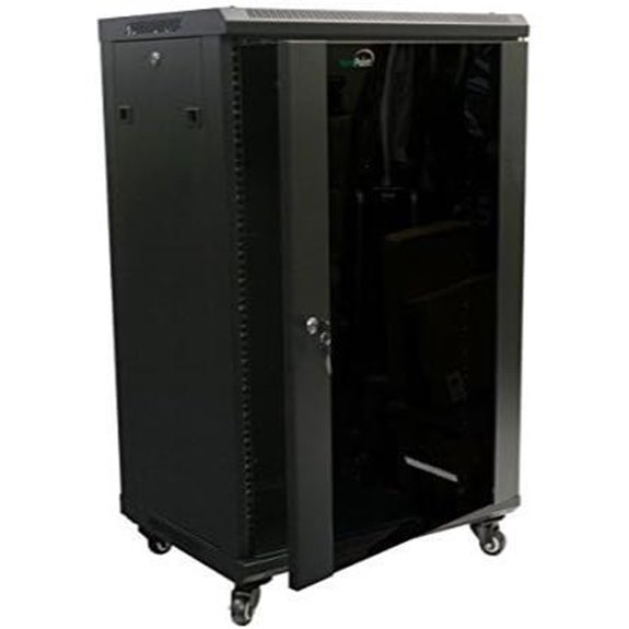 NavePoint 18U Wall-Mount Server Rack with Fans