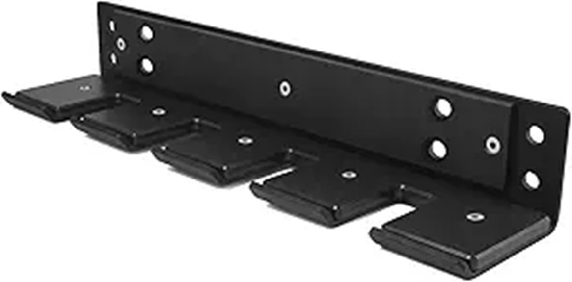 Yes4All Wall-Mounted Olympic Barbell Rack