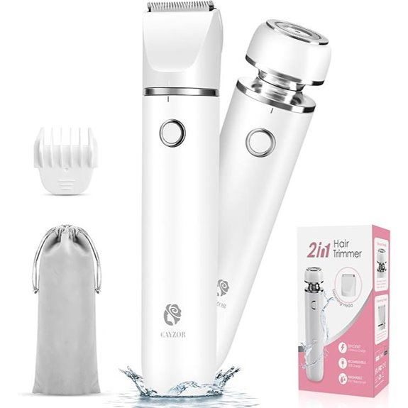 Women’s 2-in-1 Waterproof Bikini Trimmer & Shaver Kit