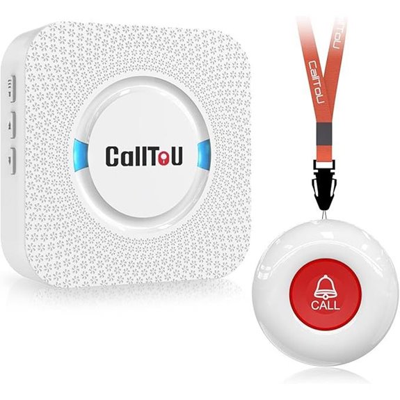 CallToU Caregiver Pager System with Waterproof Transmitter