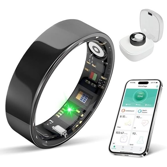Smart Ring Fitness Tracker Waterproof No Subscription