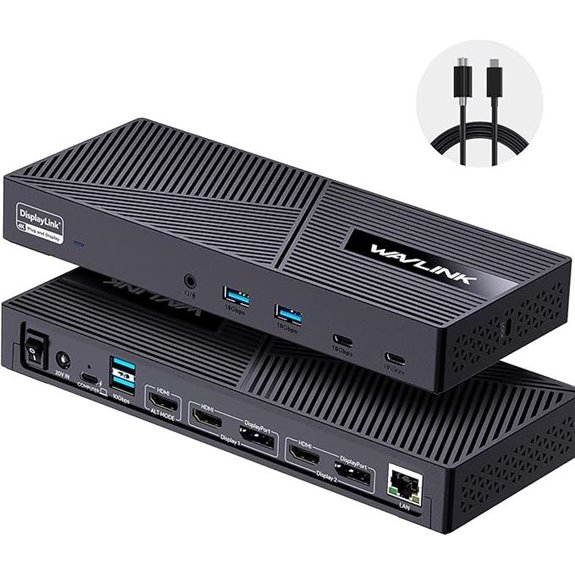 WAVLINK USB-C Triple Docking Station with 3 HDMI
