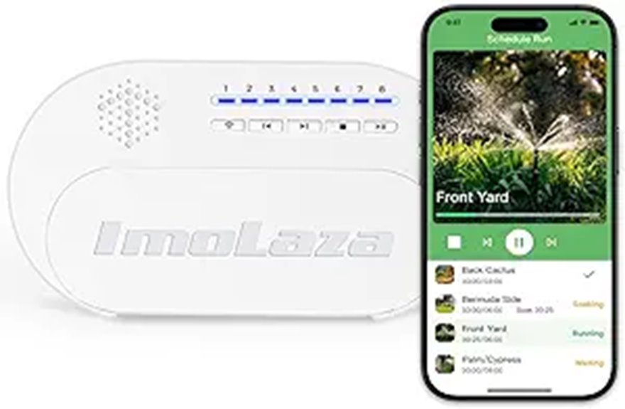 ImoLaza 4-Zone WiFi Sprinkler System Controller