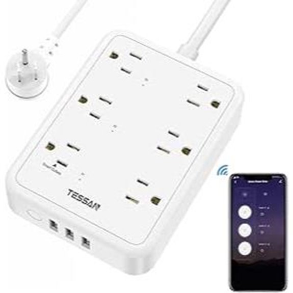 TESSAN WiFi Power Strip with USB Outlets