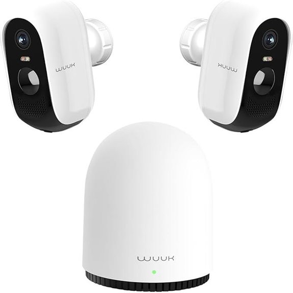 WUUK Wireless Security Camera System with 2K Video