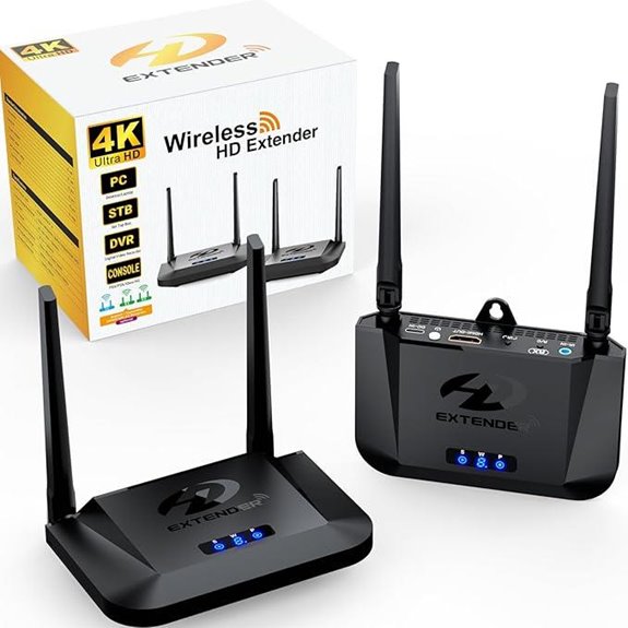 Wireless HDMI Transmitter & Receiver 4K 1000ft IR Extend