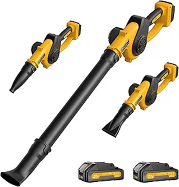 Cordless Leaf Blower with Batteries Fast Charger
