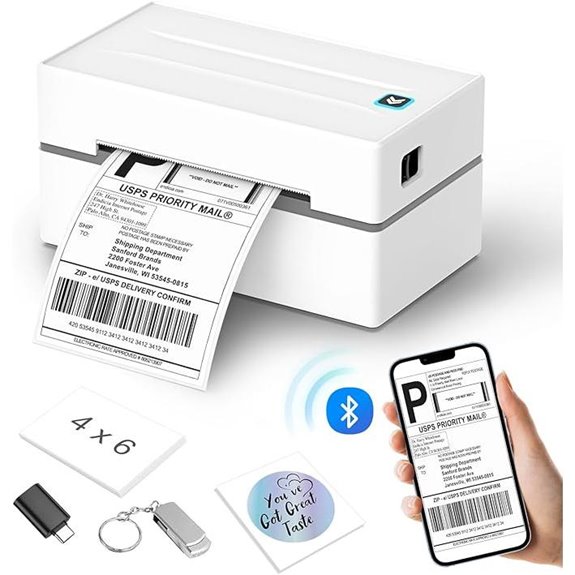 Bluetooth Thermal Label Printer for Small Business