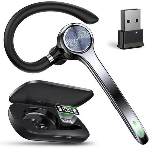 Wireless Bluetooth Headset with Noise Canceling Mic