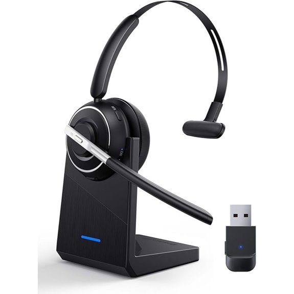 Wireless Bluetooth Headset with Microphone and Noise Cancelling