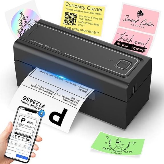 Wireless Bluetooth Thermal Label Printer for Shipping