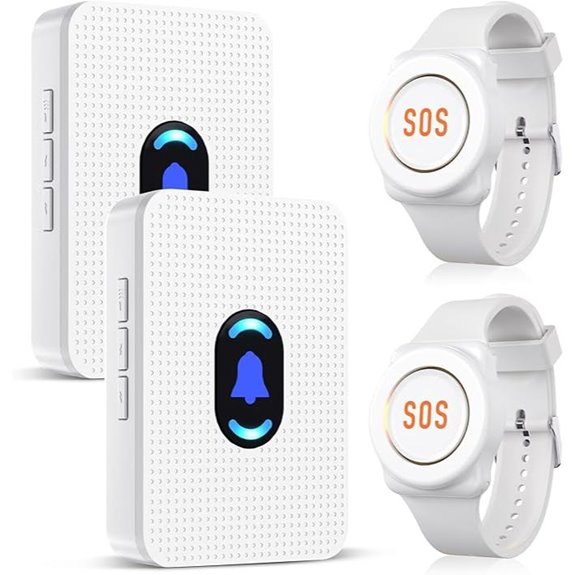 Daytech Wireless Caregiver Call System with 2 Watches