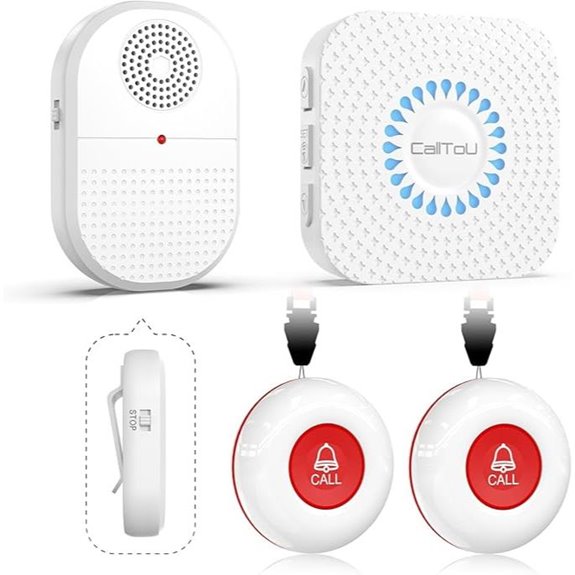 CallToU Wireless Caregiver Pager with SOS Call Buttons