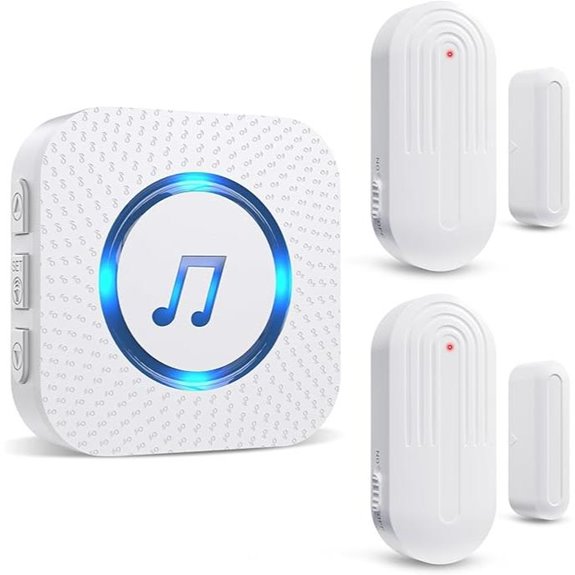 SanJie Wireless Door Chime with Sensors and Receiver
