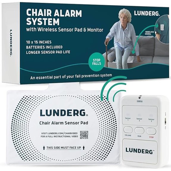 Lunderg Wireless Chair Alarm System for Elderly