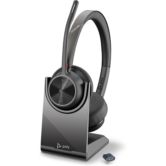 Poly Voyager 4320 UC Wireless Headset with Charging Stand