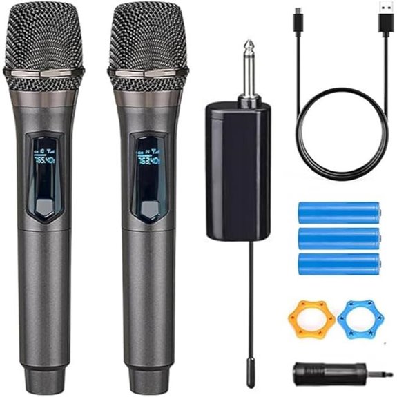 Wireless Microphone Set for Karaoke and Events
