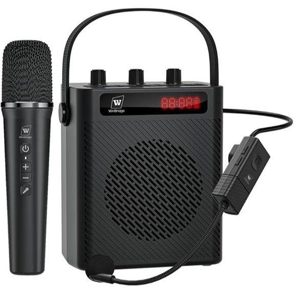 Bluetooth 5.3 Voice Amplifier with Microphone & Karaoke