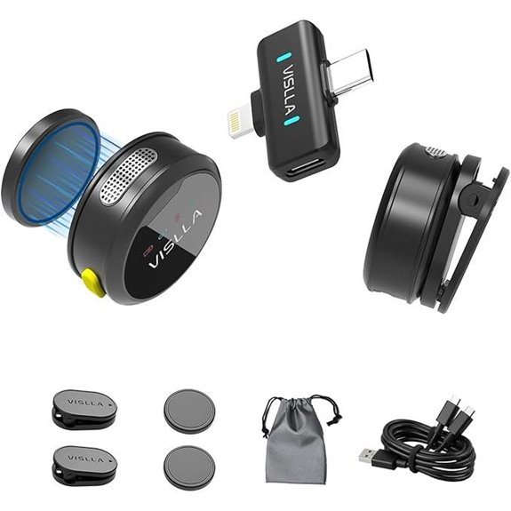 Vislla Wireless Lavalier Microphone for Vlogging and Streaming