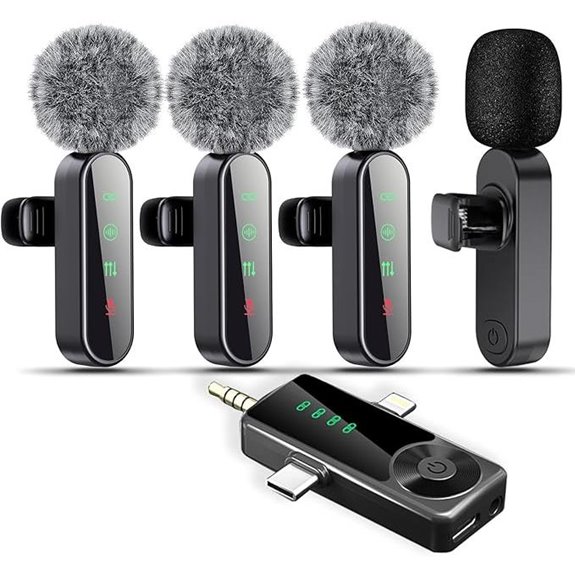 Wireless Lavalier Microphone Pack for Video & Podcasts
