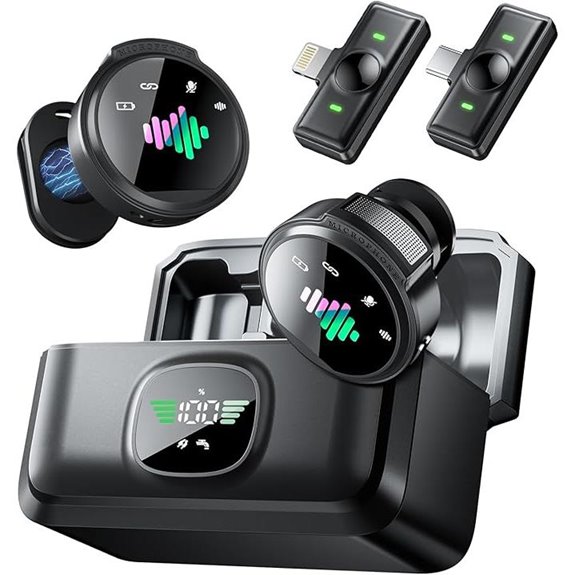 Wireless Lavalier Microphone for iPhone & Android