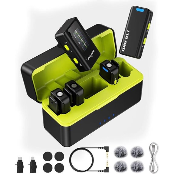 FULAIM X6 Pro Wireless Lavalier Microphones Set