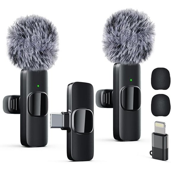 Wireless Lavalier Microphone for iPhone & iPad