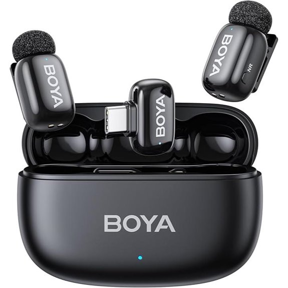 BOYA Mini 2 Wireless Lavalier Microphones for Devices