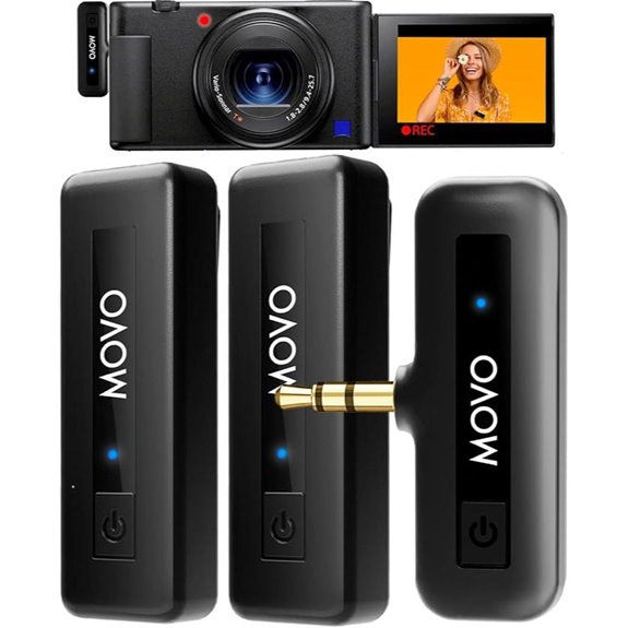 Movo Mini-Duo Wireless Microphones for Cameras