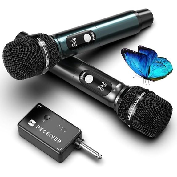 Dual Wireless Microphones with Studio Sound