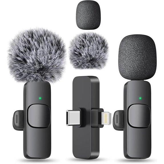 MAYBESTA Wireless Mini Lavalier Microphone for Devices