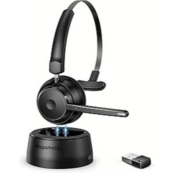 Wireless Bluetooth Headset with Noise-Canceling Microphone