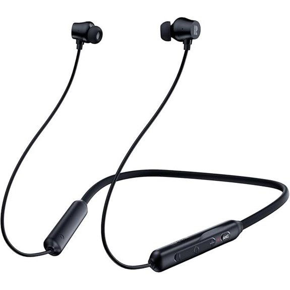 Wireless Noise Cancelling Neckband Headphones with Mic