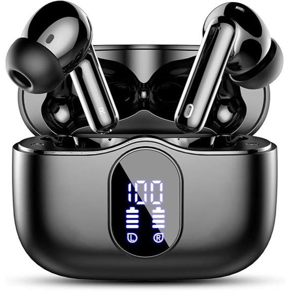 Wireless Earbuds with Noise Cancelling Microphone