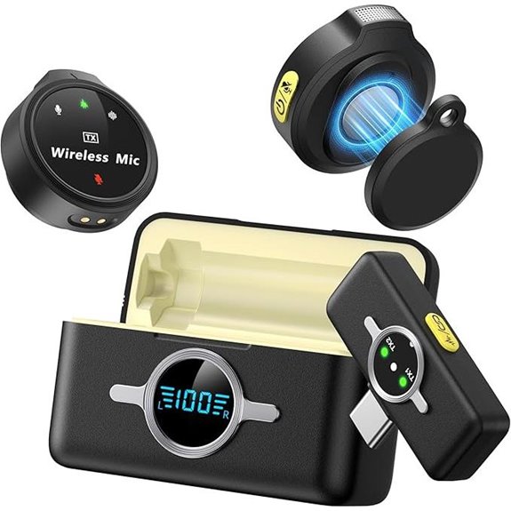 Wireless Lavalier Microphone with Noise Cancellation