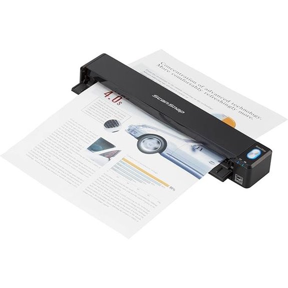 ScanSnap iX100 Wireless Mobile Portable Scanner for Mac or PC Black