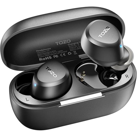 TOZO A1 Wireless Earbuds Bluetooth 5.3 Waterproof 2 Mic