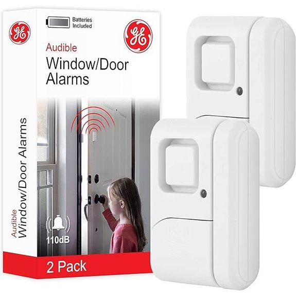 GE 2-Pack Wireless Window and Door Alarms