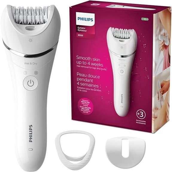 Philips Series 8000 Women’s Epilator with Accessories