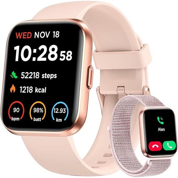 Smart Watch for Women with Calls and Fitness Tracking