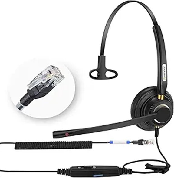 Yealink Phone Headset with Mute for VoIP Phones