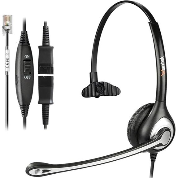 Yealink & VoIP Phone Headset with Mic Noise Cancelling