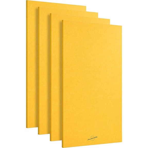 Acoustic Panels 4 Pack ROOM KIT Large 46 x 23 Yellow