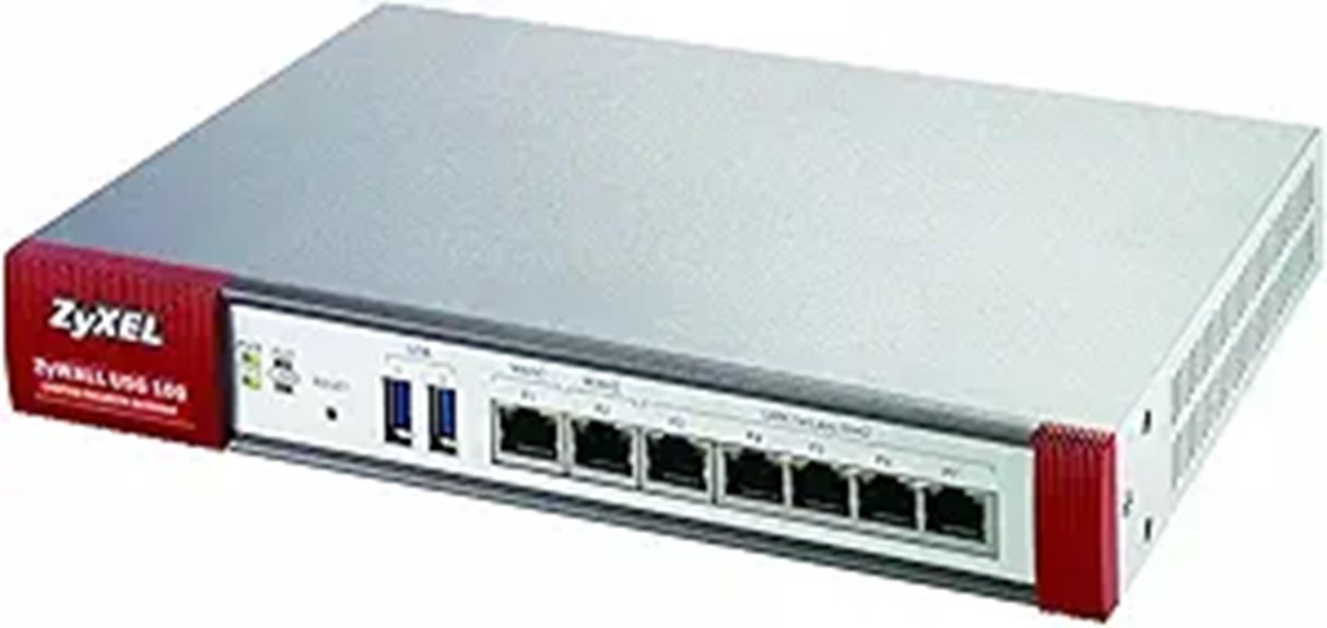 Zyxel ZyWALL USG100 Security Gateway Firewall