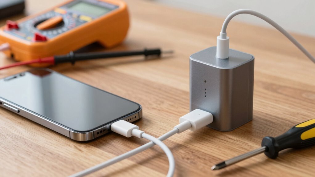 check charger port battery
