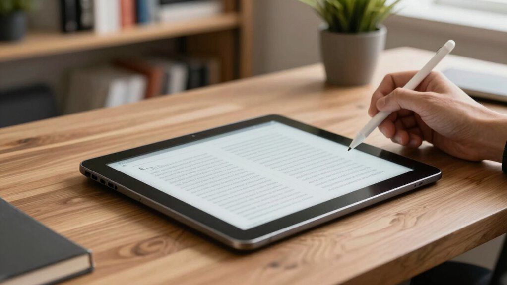 distraction free long lasting note taking