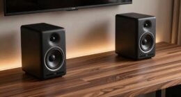 elevate desk with speakers