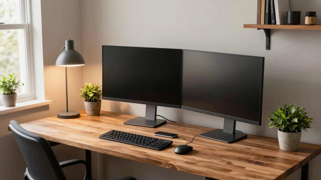 ergonomic organized personalized workspace